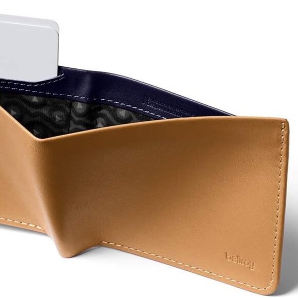 [UNUSED] Bellroy Square Slim Leather Wallet (Max. 12 Cards and Flat Bills) - Tan - Picture 2 of 6